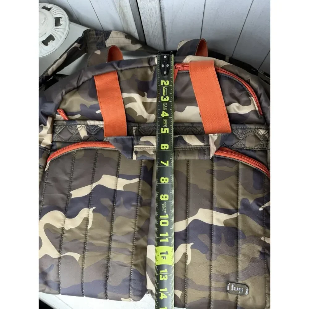 LUG Boxer Brown Green Camo Print Duffle TRAVEL OVERNIGHT BAG WEEKENDER